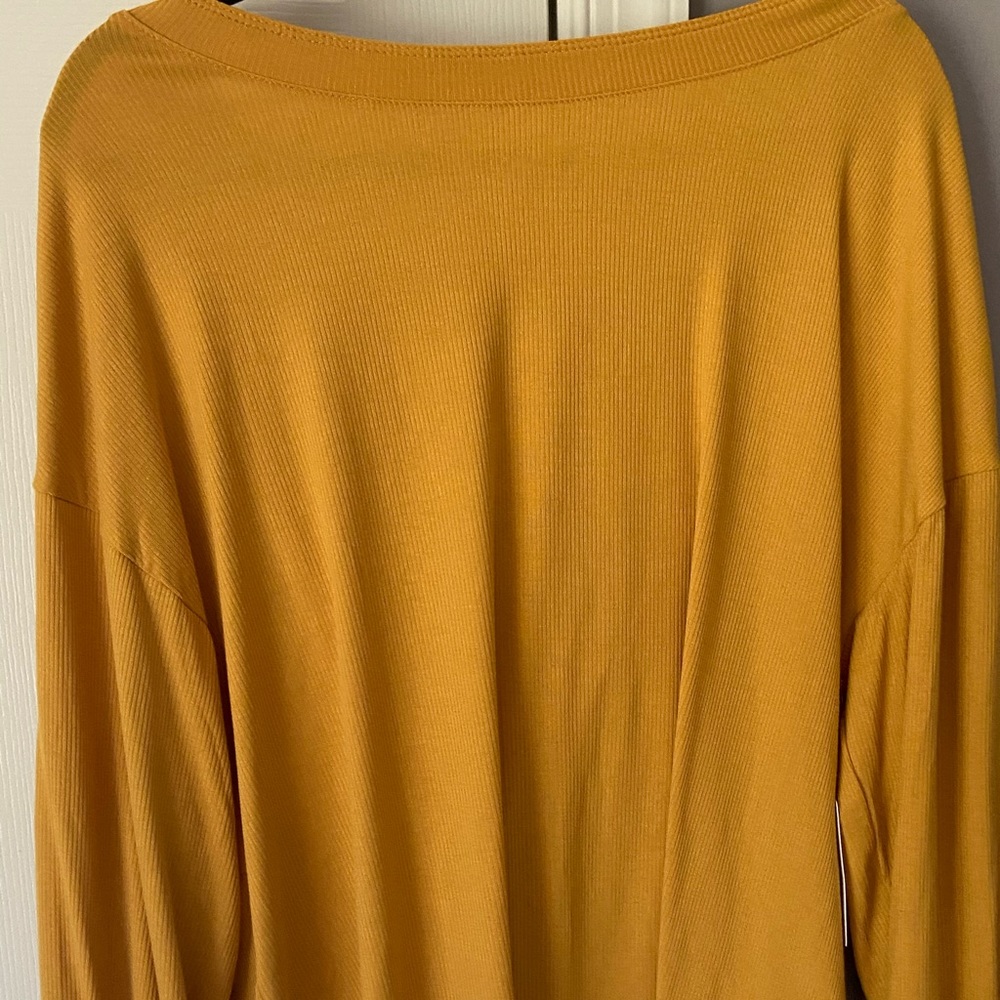 Free people untamed Gold shirt new w/ tags